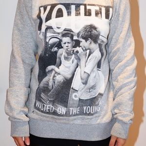 Criminal Damage Crewneck - Grey - Small